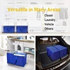 4/8/10 Pack Extra Large Moving Bags with Zippers Carrying Handles Heavy Duty Storage Tote Moving Boxes for Space Saving 4