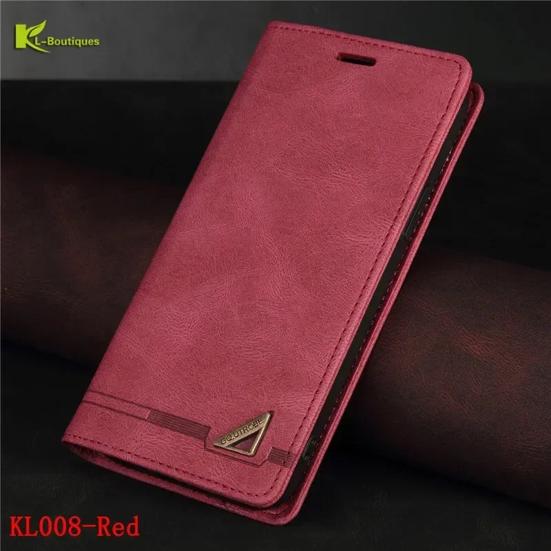Magnetic Leather Anti-Theft Wallet Flip Cover Case