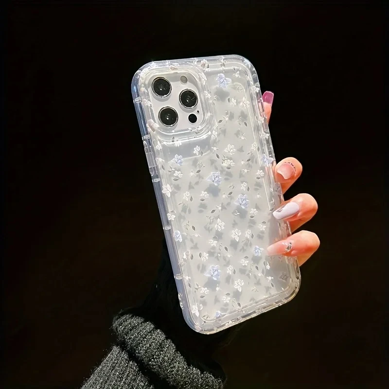 รูปสินค้า เคสโทรศัพท์ลายดอกไม้เต็มจอ สำหรับ iPhone ทุกรุ่น