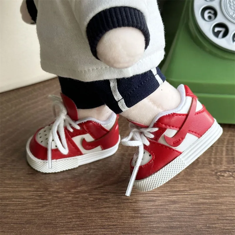20cm Baby Cotton Doll Shoes Celebrity Doll Sports Color Blocking Toys cotton slippers
