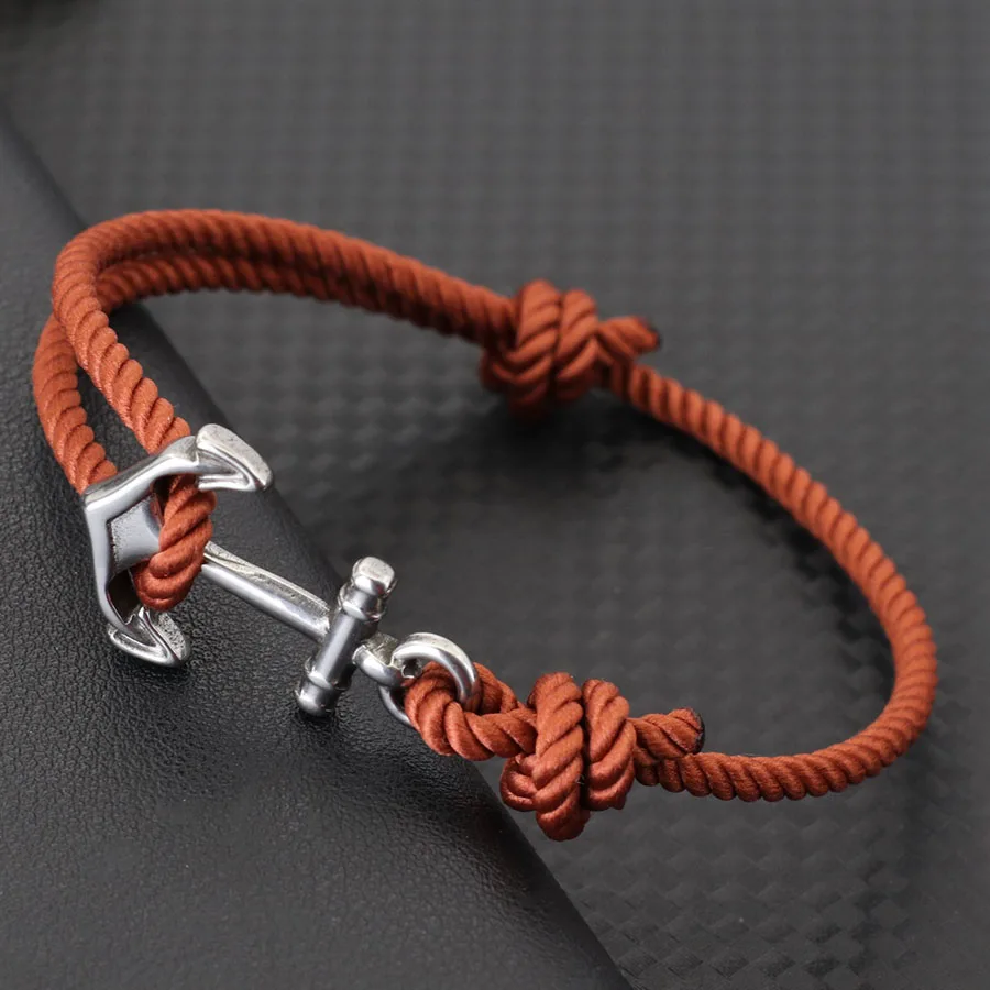 Nautical Rope Adjustable Bracelet for Men Outdoor Sports