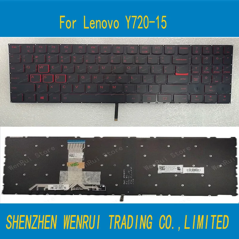 

Новая клавиатура с подсветкой для Lenovo Y720-15, Y720-15IKB, PK1312M1A00, США