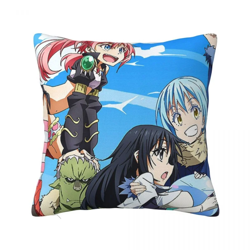 

That Time I Got Reincarnated As A Slime Pillowcase Soft Polyester Cushion Cover Gift anime Slime Pillow Case Cover Home 40*40cm