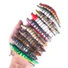50Pcs Multi Knot Bait 10cm-10g-8# Blood Trough Bionic False Bait Multi-stage Road Sub Bait Loach 4