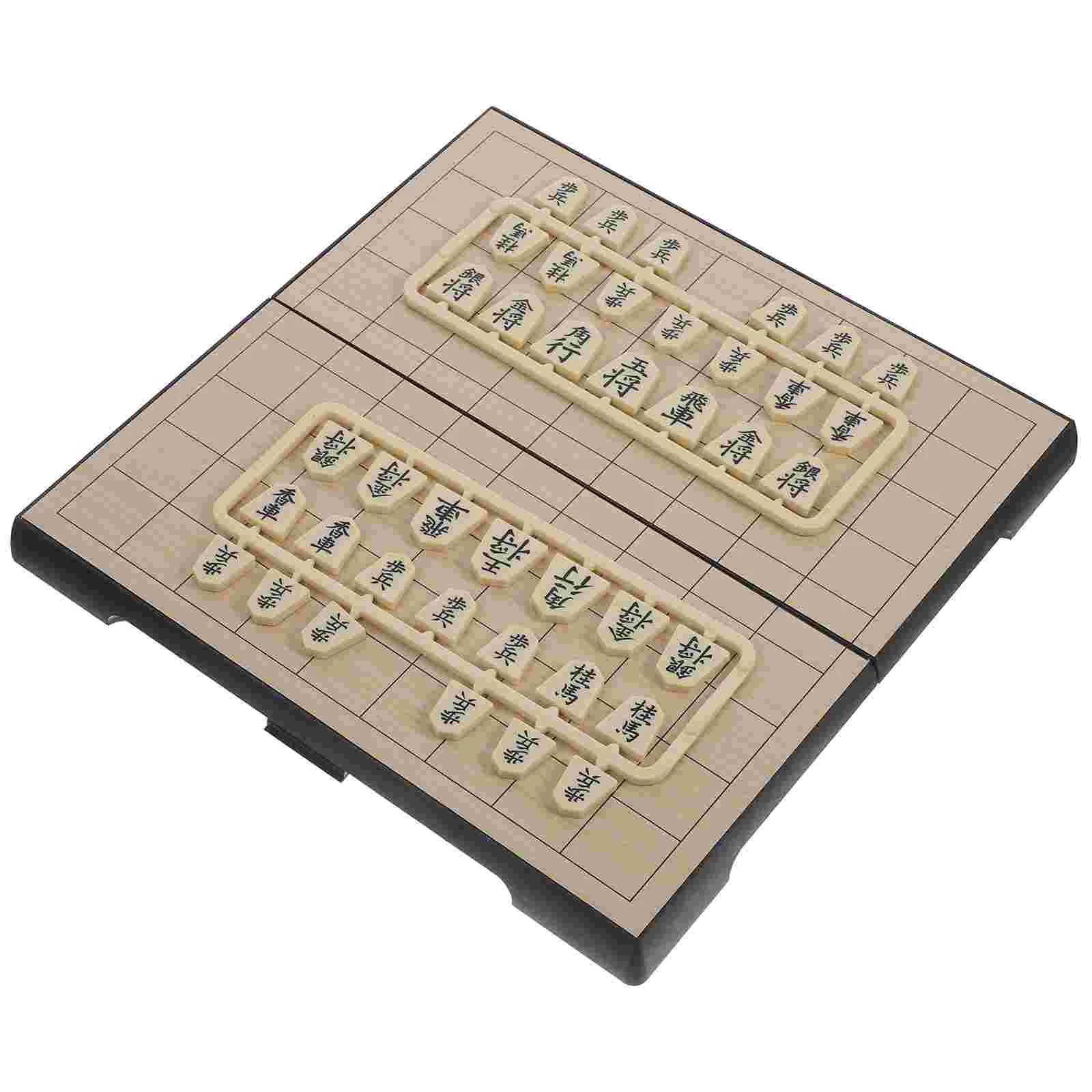 Jogos de jogo de viagem de xadrez japonês shogi com placa de 9.5 polegadas  e conjunto