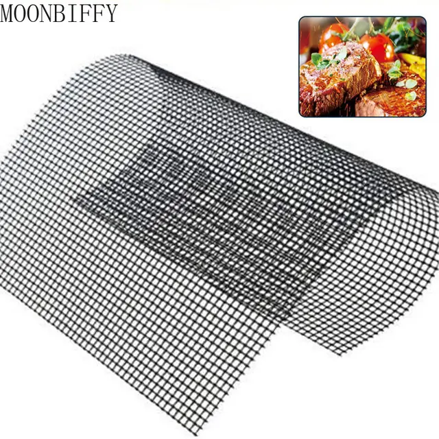 1 Pc Négyzet Alakú Nem Bot Grillező Szőnyeg Főzési Eszközök Bbq Mesh 30*40 Cm -Es Pörkölt Grillezés Konyhai