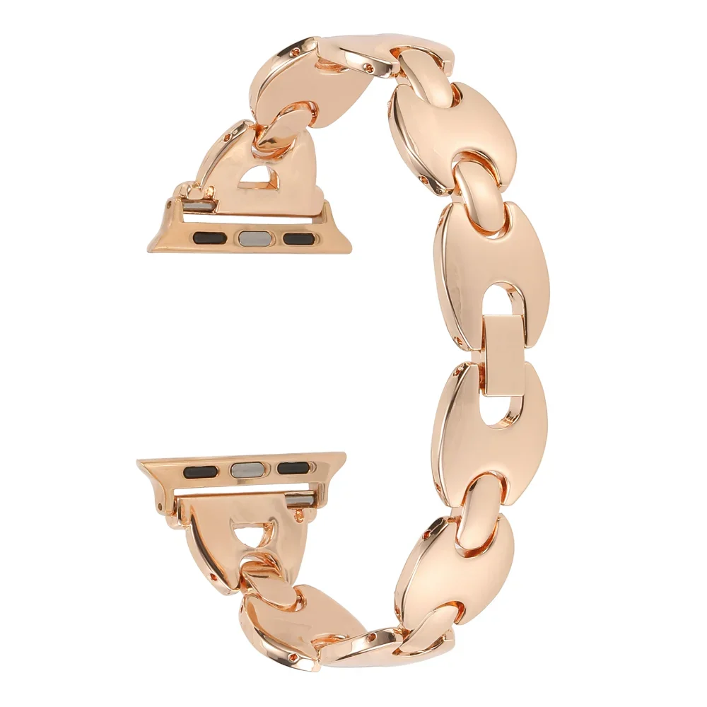 Metal Strap for Apple Watch Band 45mm 41mm Ultra 49mm Bracelet Watchband iWatch Series 9 8 7 6 5 3 SE 2 44mm 40mm 42mm 38mm Band