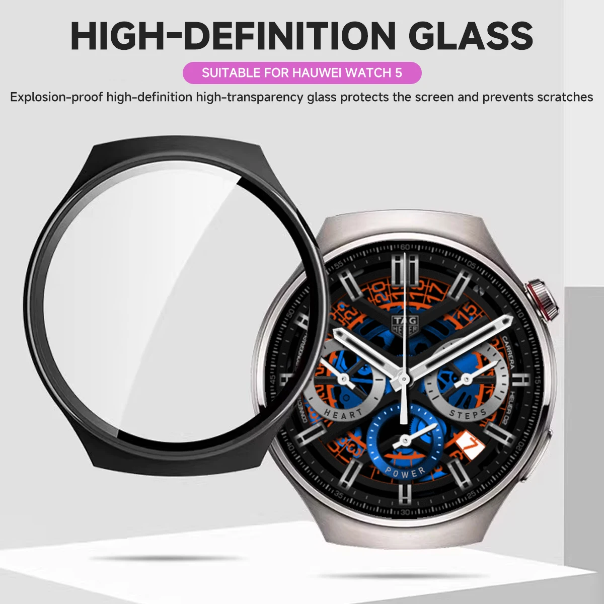 Premium Tempered Glass PC Case with All-Around Screen Protector Bumper