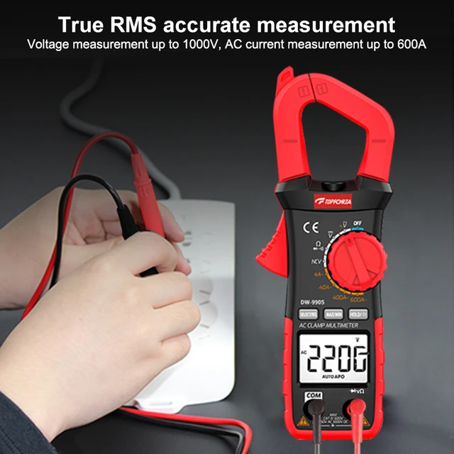 ANENG ST201 Professional Digital 1999 Count Clamp Multimeter ACDC Ammeter  Transistor Capacitor Auto Voltage Tester Electric - AliExpress