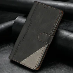Leather Flip Wallet Case with Magnetic Closure for OnePlus Nord 2T (Black)