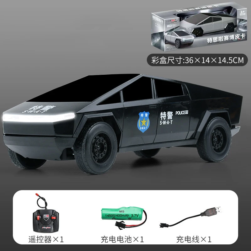2024 Rc 1:14 2.4g Remote Control Cars Model Off-Road Vehicle Cyber Pickup Racing Rc Truck Toy Rechargeable Children'S Toys Gifts 4