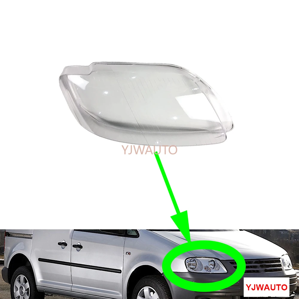

For VW Caddy 2004-2009 Car Headlamp Headlight Cover Glass Replacement Front Lamp Shade Auto Shell Lens