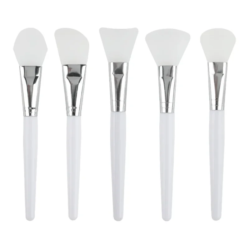 

5pcs/set Professional Silicone Mask Brush DIY Salon Silicone Facial Mud Mixing Brush For Skin Care Reusable Cosmetic Tool