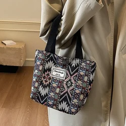 Chic Bohemian Ethnic Style Tote Bag (Small Black)