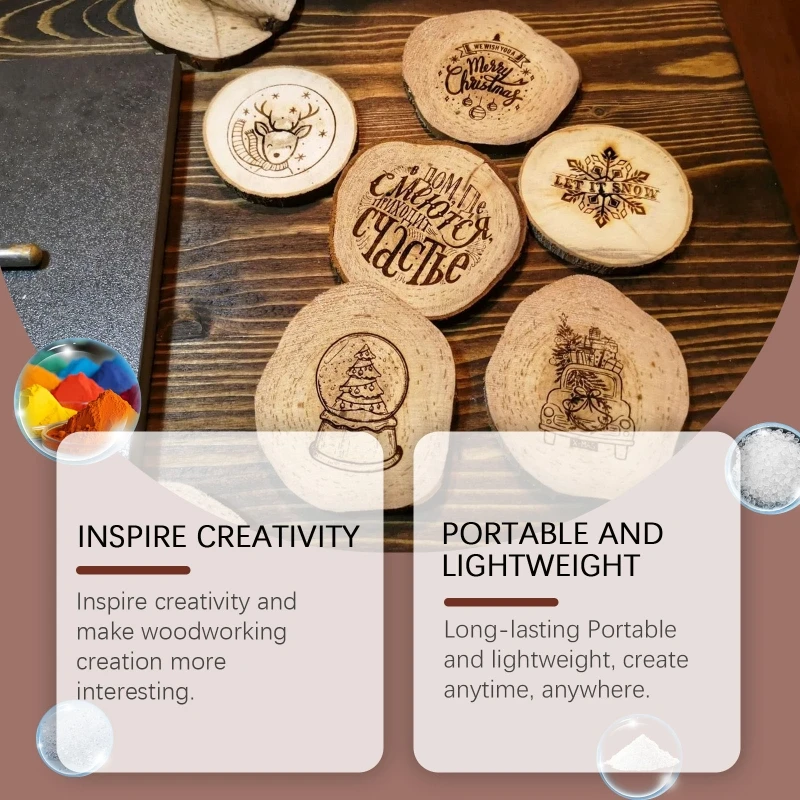 3Pieces Wood Burning Pen Pyrography Marker for Wood Painting Craft, Burning Marker, Crafting Pen