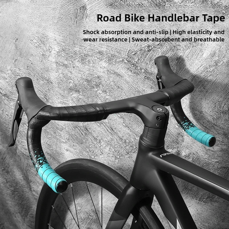 Bicycle Handlebar Strap Shock Absorbing Bike Handlebar Tape PU+EVA Road Bike Bar Tape Anti-slip Bicycle Winding Straps
