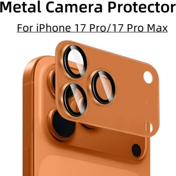 Vetro di protezione per fotocamera in metallo con copertura completa per iPhone 17 Pro Max Protezione in vetro per obiettivo robusto per accessori per telefoni iPhone 17 Air