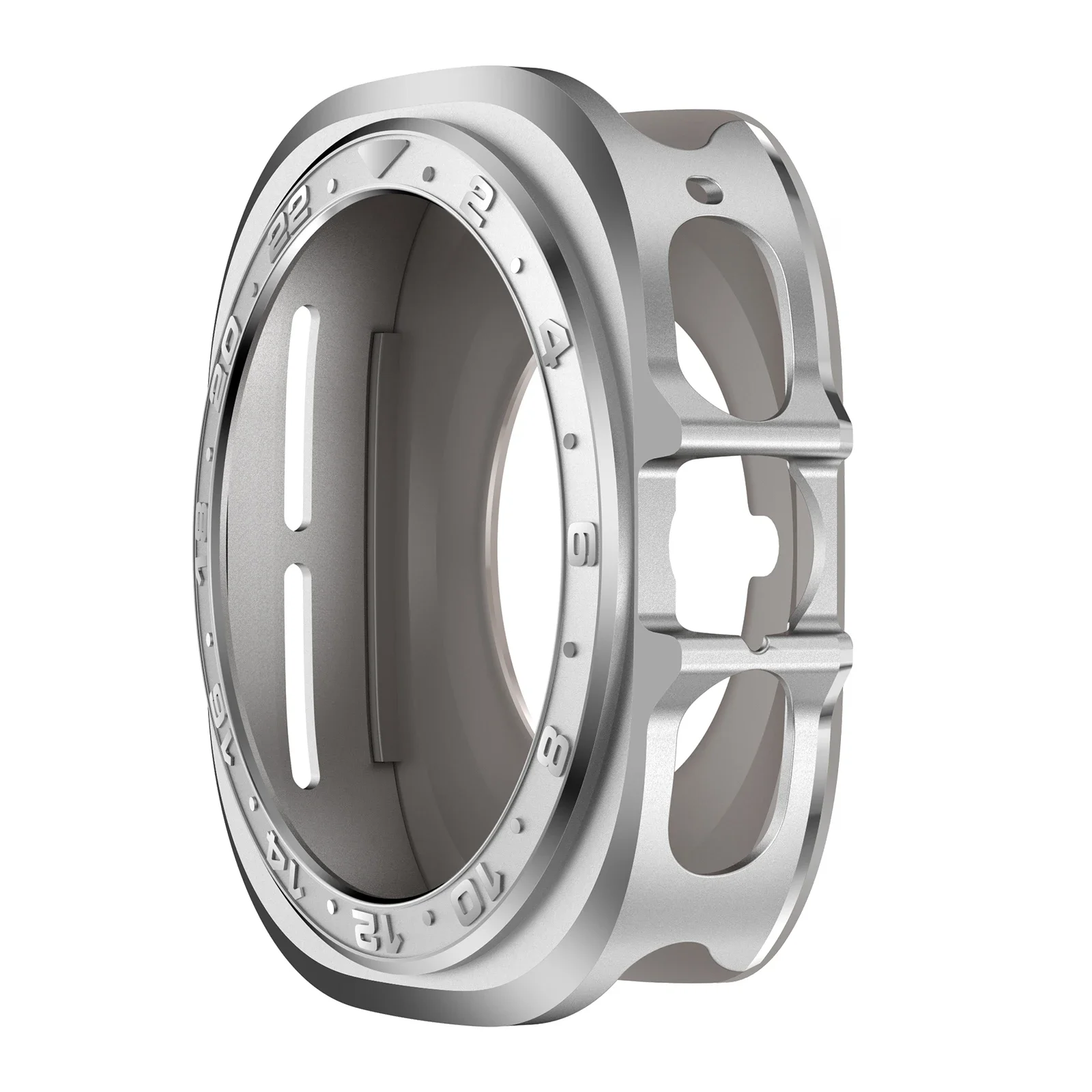 Premium Metal Watch Case with Drop-Proof Protection - 47mm Protective Frame