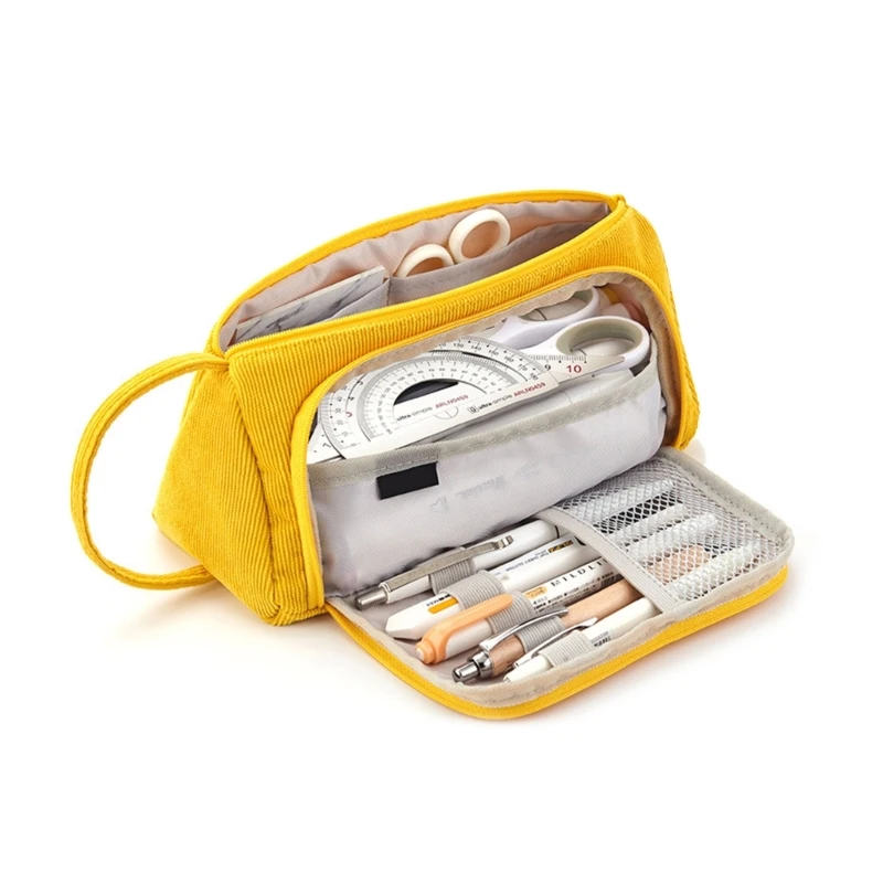 

Пенал большой емкости, большая сумка-карандаш, настольные органайзеры, сумки для хранения канцелярских принадлежностей на молнии