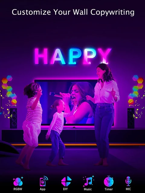 Alphabet Led Night Lights Smart APP 43
