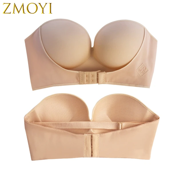 Women Bras Push Up Bra Prom Birthday Strapless Brassiere Invisible