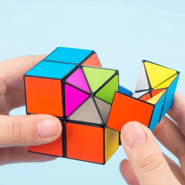 2 em 1 combo infinito cubo brinquedo transformando geométrico quebra-cabeça  3d conjunto stress inquietação ansiedade alívio magia para crianças e  adultos