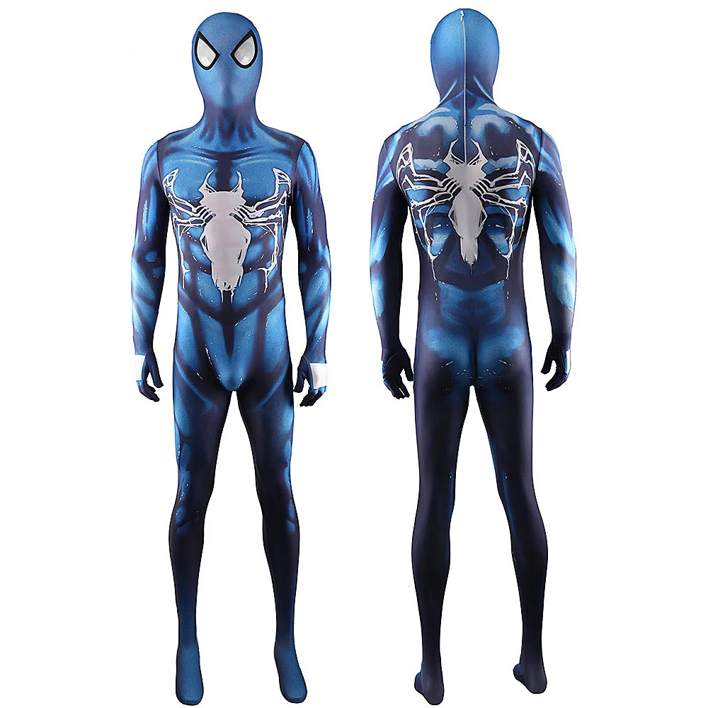 Venom Symbiote Spiderman Cosplay Cosume Supereroe 3D Stampato Spandex Zentai Body Spiderman Outfit Costume Di Halloween Carnevale