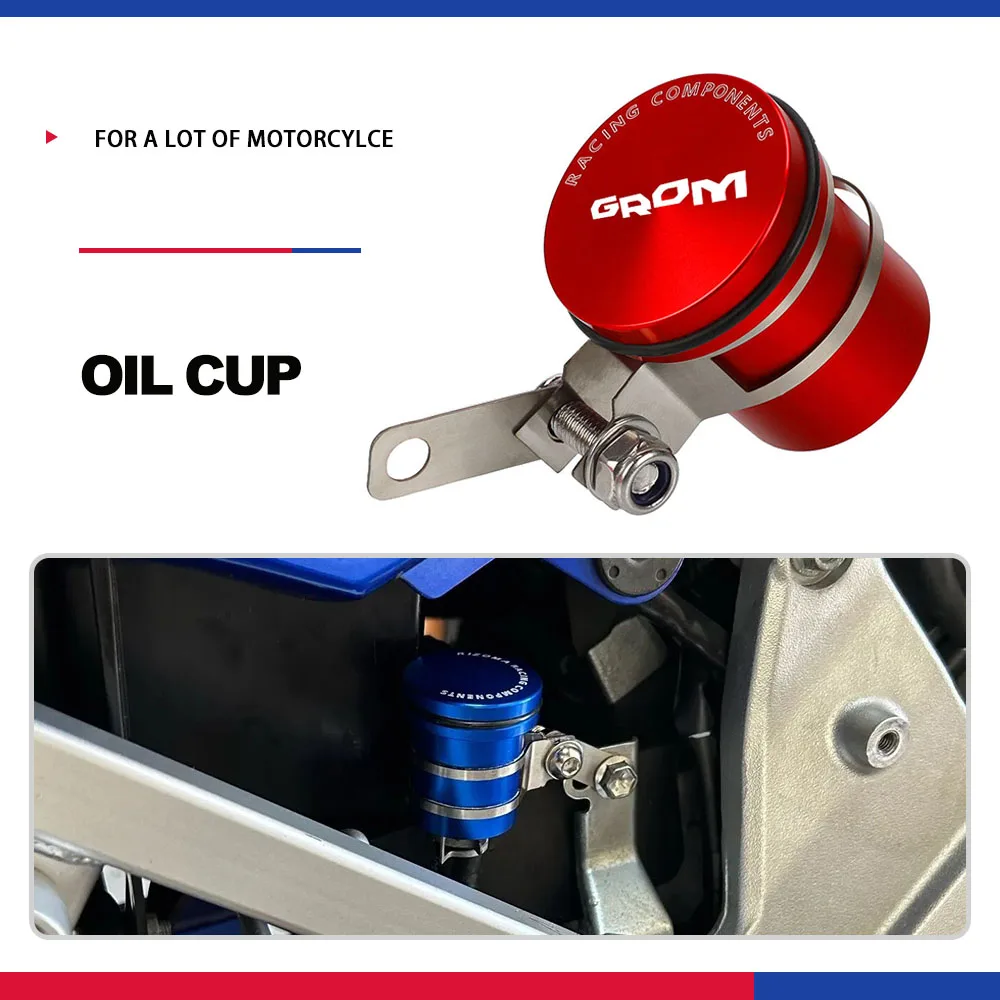 

For Honda MSX125 Motorcycle Brake Fluid Reservoir Clutch Cylinder Tank Oil Fluid Cup GROM/MSX125 MSX 125 2014 2015 2016 2017