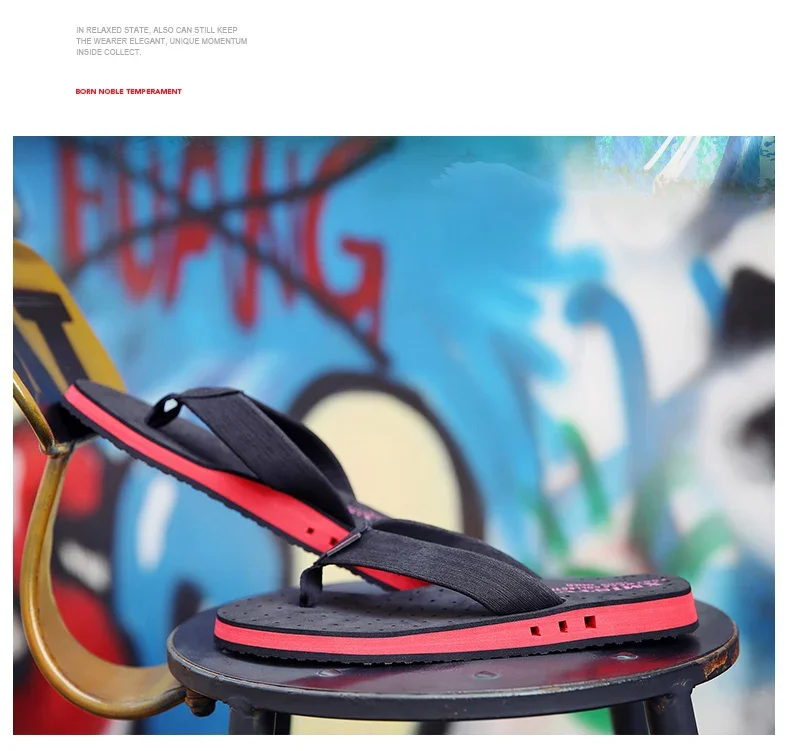 High quality Big Size Hot Sale Flip Flops Men Summer Beach Slippers Men Fashion Brand Breathable Casual Men Slippers Black Blue