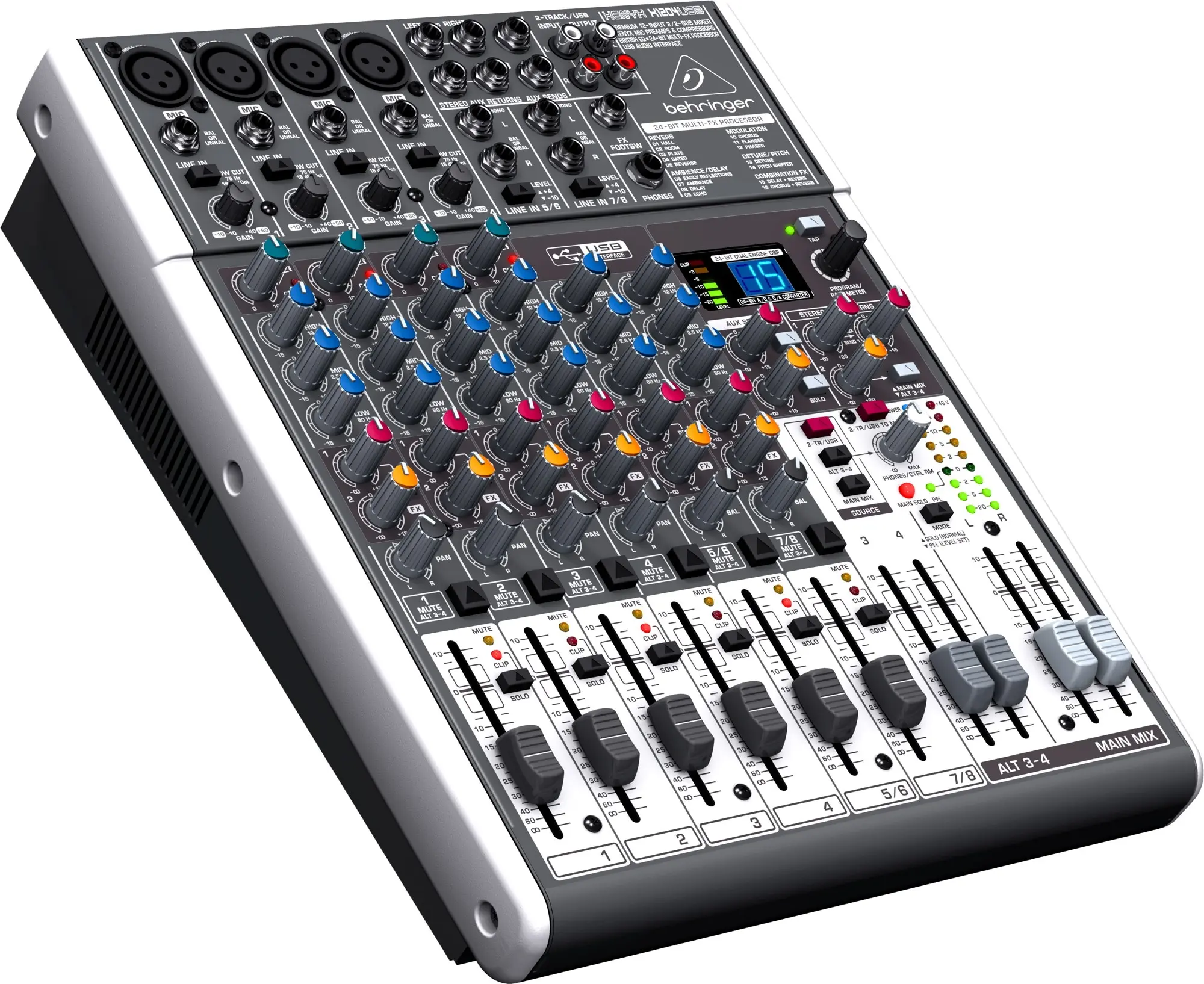 Микшерные пульты Behringer 1204USB Малошумящий микшерный пульт |