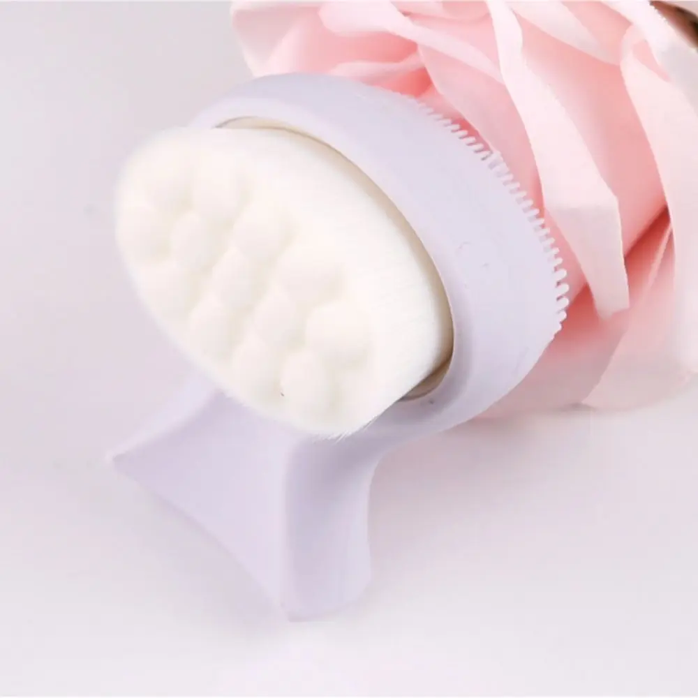 

Силиконовое двухстороннее средство для очистки лица, фиолетовое искусственное волокно, средство для очистки лица с маленькой талией