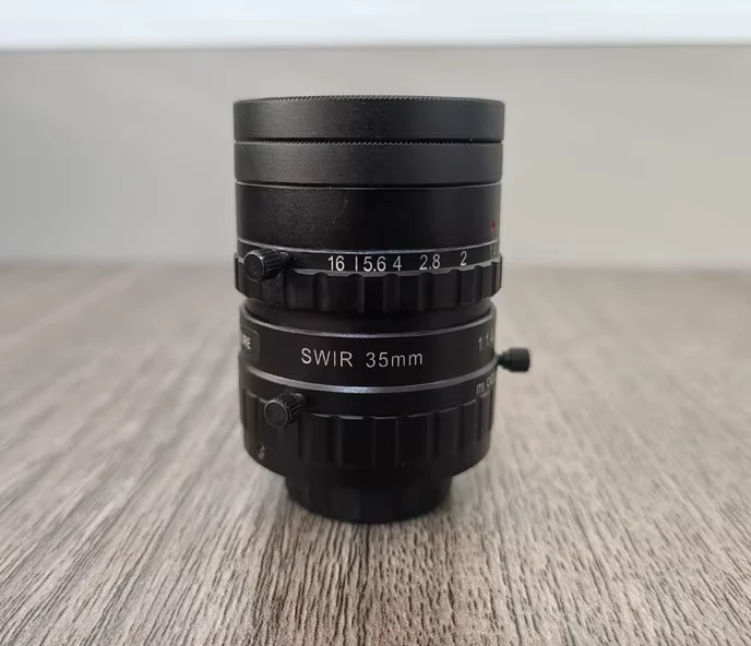 하늘색 35mm SWIR 센서 머신 비전 렌즈, 양호한 상태, 1 인치