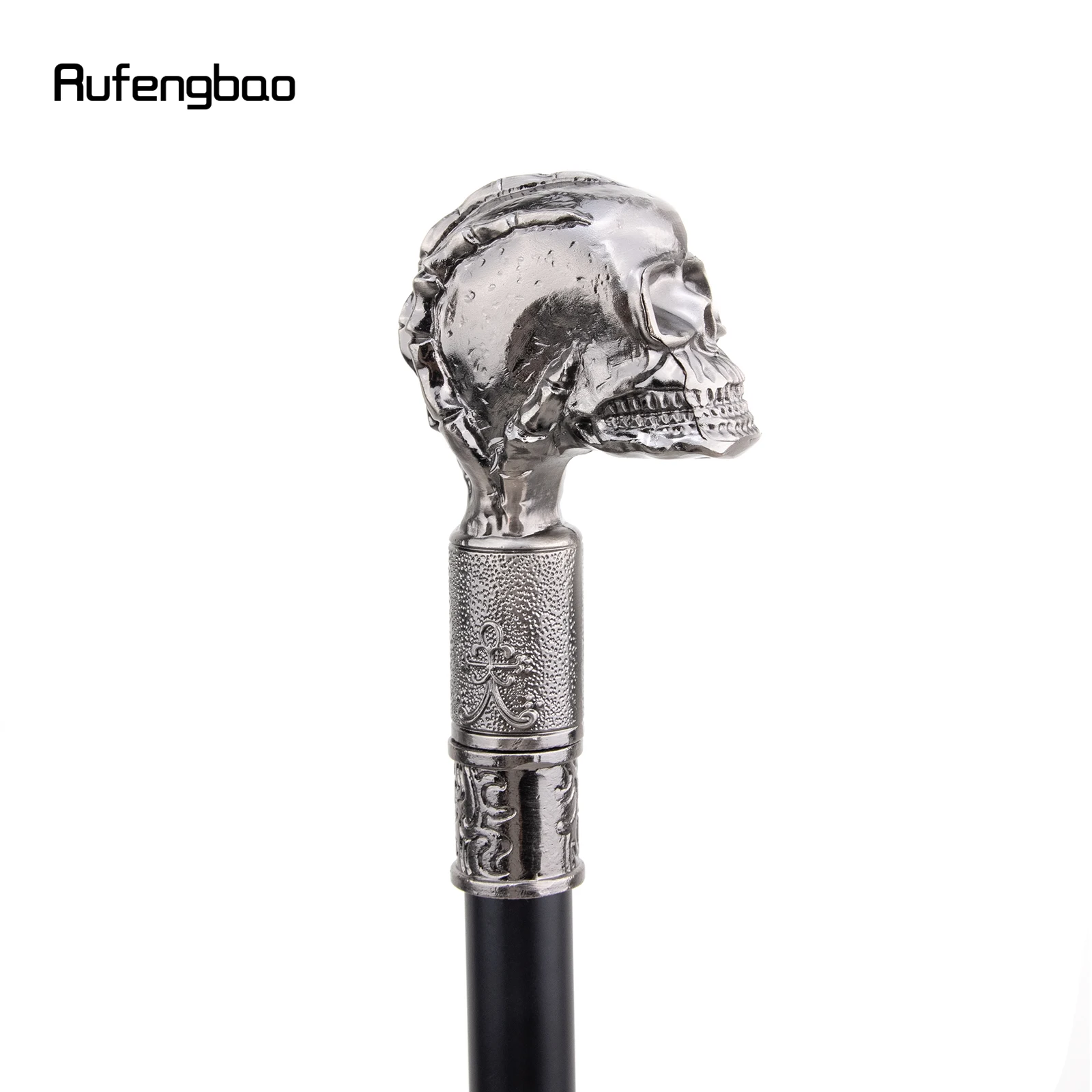 Skull Head Big Tooth Steampunk Walking Cane Fashion Decorative Walking Stick Gentleman Luxury Crosier Knob Walking Stick 93cm