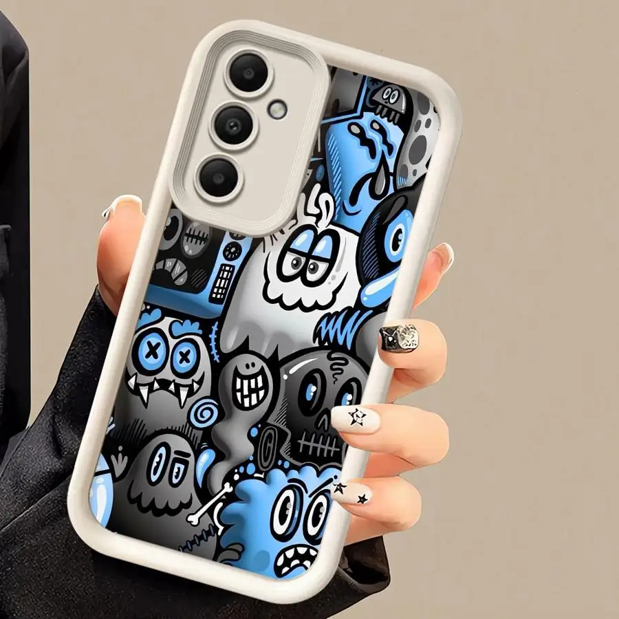 Urban Graffiti Black Soft Cover Phone Case
