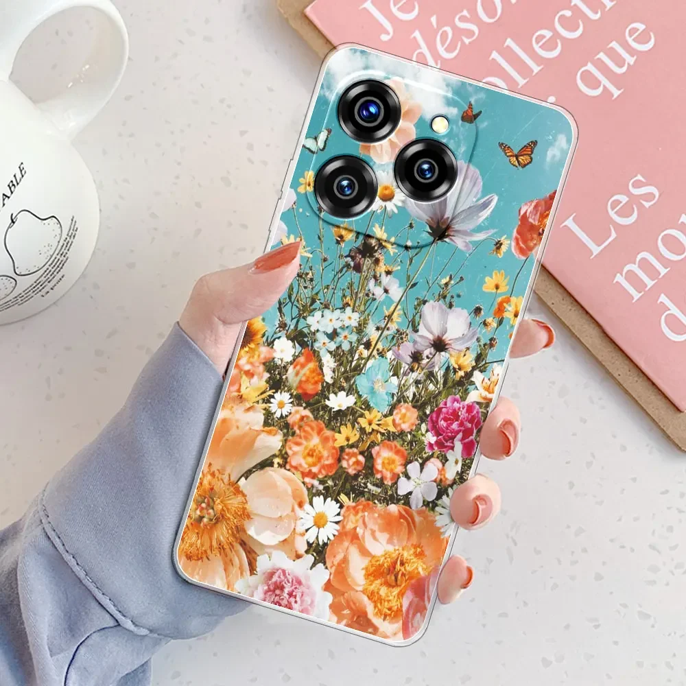 Clear Shockproof Silicone Phone Case - Fashionable Soft TPU Back Cover