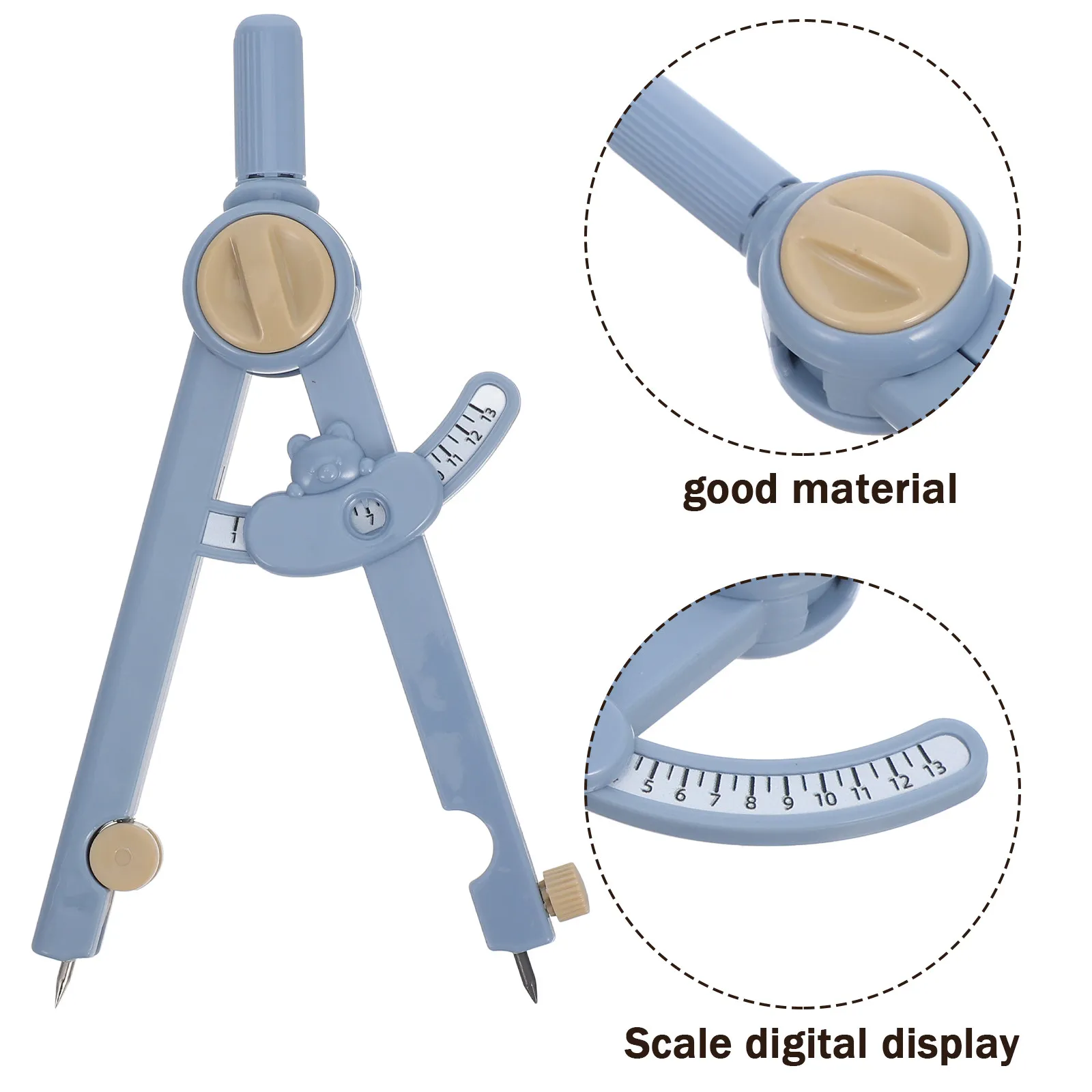 디지털 정밀 나침반, 제도 기하학 수학 학습 목공 프로젝트 다기능 드로잉 나침반, 경량형