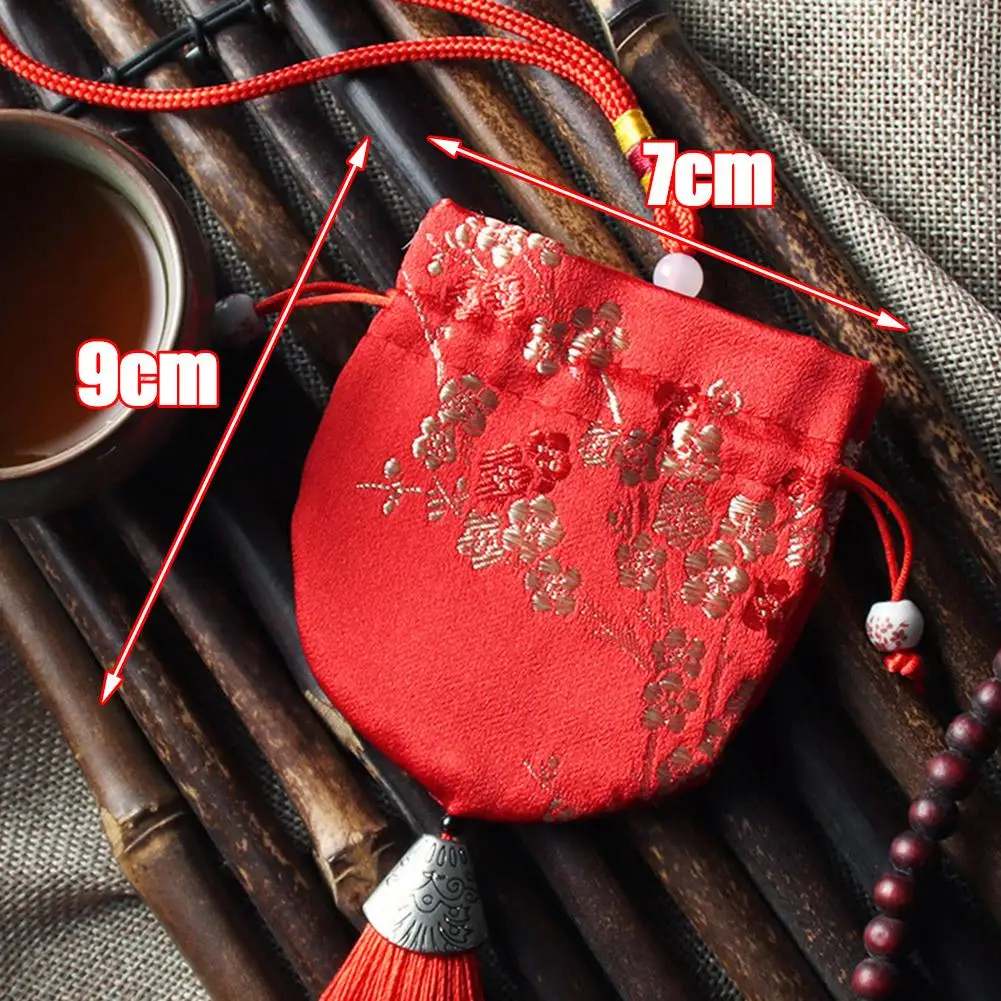 Sachet Sachet Empty Bag Chinese Style Jewelry Storage Bag Handmade Vintage Embroidery Sachet Lucky Tassel Drawstring Bag