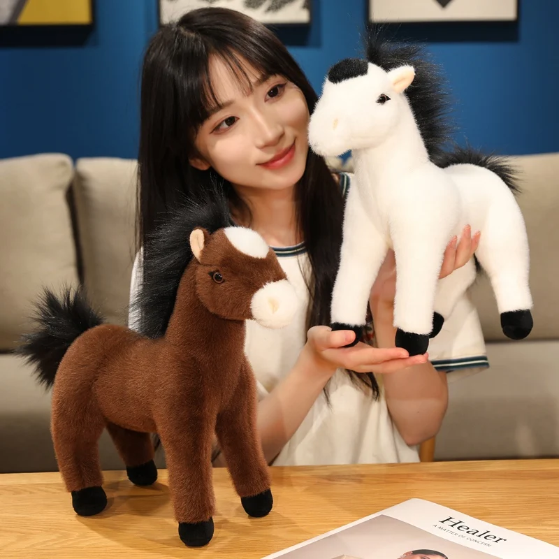 Soft Plush Horse Toy Stuffed Animal Doll