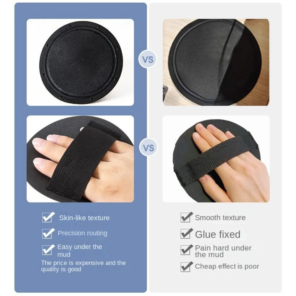 Bathing Glove Round Cake Bathing Tool Strong Back Scrubbing Painless Mud Scrubbing For Women Household round cake mud remover 3