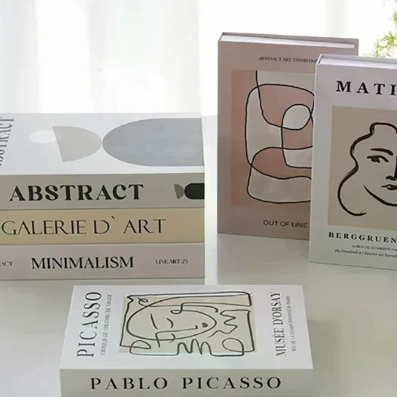 Open Luxury Fake Book Storage Box Home Decor Fashion Paris Decorative Books Interior Decoration Coffee Table Bedroom Ornaments