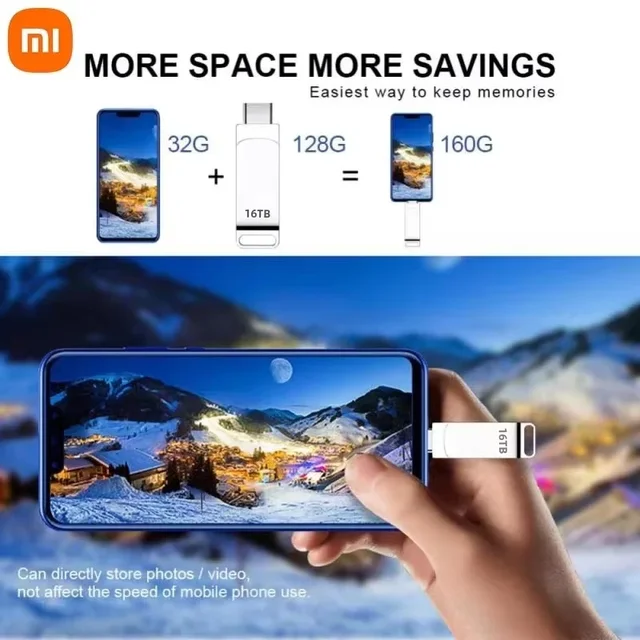 Xiaomi 16TB USB 3.2 Flash Drive | High-Speed Waterproof Metal Pendrive Large Capacity Storage for PC & Laptop 2