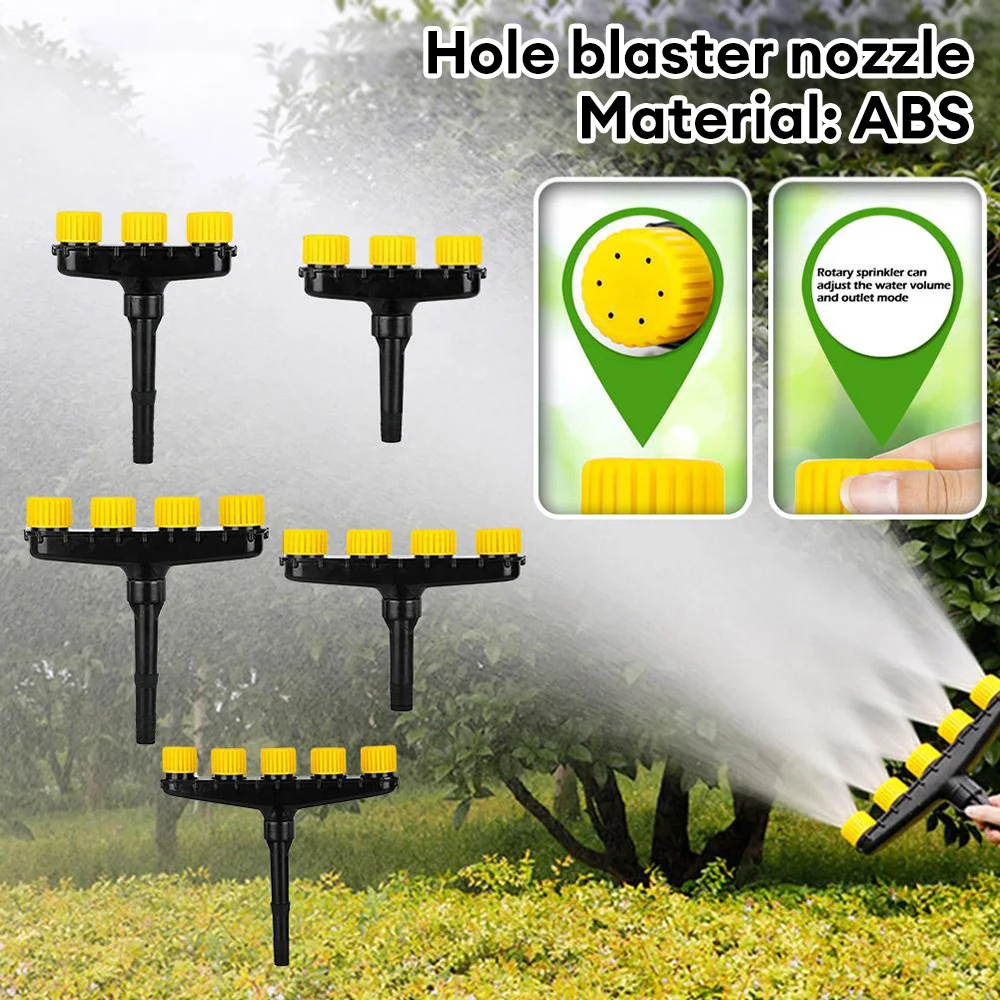1PCS Agriculture Atomizer Nozzles Home Garden Lawn Water Sprinklers Farm Vegetables Irrigation Spray Adjustable Nozzle Tool