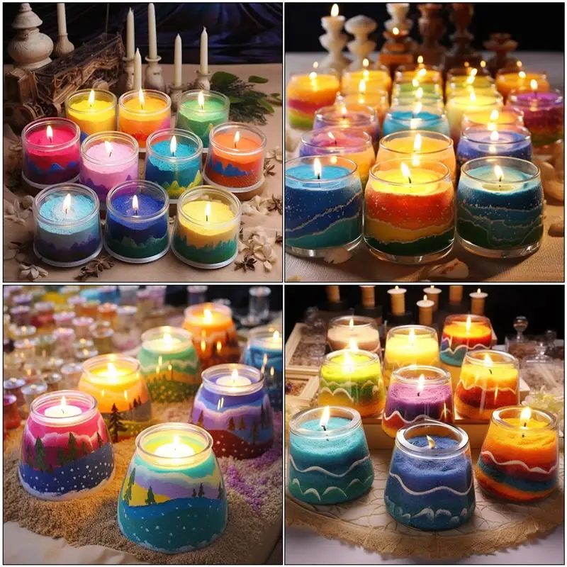 Candle Making Wax White Granular Pearl Wax DIY Candle Making Materials Sand Painting Wax For Candle Making Handmade Supplies For Colour Sand