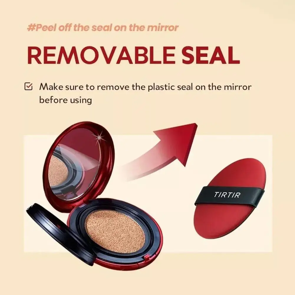 Red Cushion Foundation Long-Lasting Concealer Lightweight Buildable Coverage Semi-Matte Korean Cushion Founda Sunscreen Makeup concealer foundation concealer palette nine tone concealer
