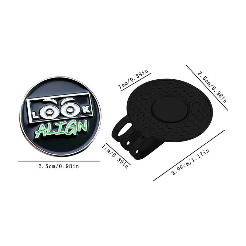 Golf Marker Hat Clip Golf Ball Marker Hat Clip Magnetic Ball Marker Cute Eyes Design Metal Tool Accessories Clamp Easy Attach