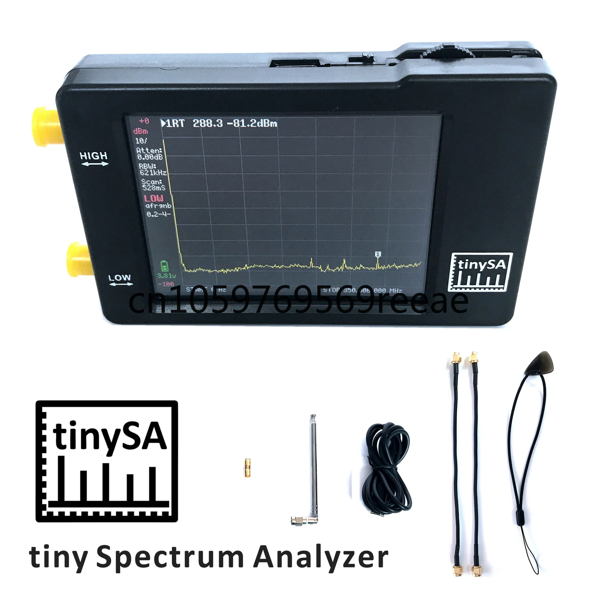 

Портативный анализатор спектра Spot Tinysa, 2,8 дюйма, сенсорный экран, миниатюрный анализатор спектра