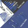 30 in 1 Manicure Set Nail Clipper Set Nail Kit for Women Men Stainless Steel Manicure Kit Professional with Travel Case 3