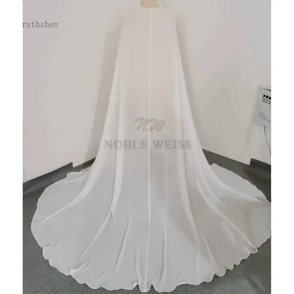 Wedding Cape Chiffon Jackets Bridal Long Cloaks Plus Wraps Customized