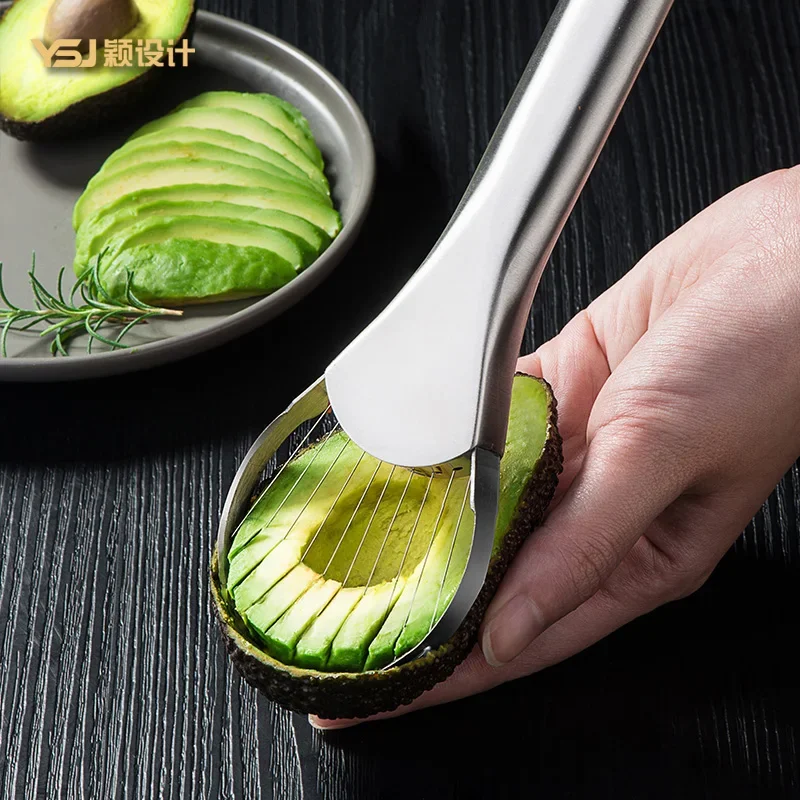 Stainless Steel Avocado and Fruit Cutting Tool