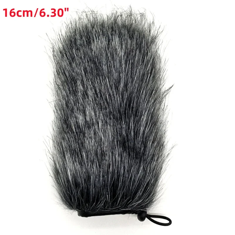 Furry Microphone Windscreen Foam Cover - Enhanced Wind Protection 9-24cm